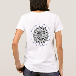 Camisa especial da garganta Chakra Mandala para mu
