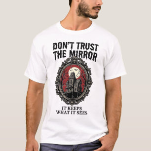 Camisa Espelho Assombrado Gravura Vintage Casa Gót