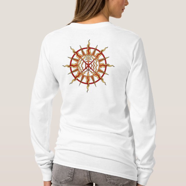 Camisa espiritual espiritual feminina de Hoodie de (Verso)