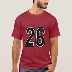 Camisa Esportiva Número 26 da Varsity 26º Aniver