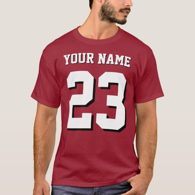 Camisa Esportiva Personalizada Nome e Número (Frente)