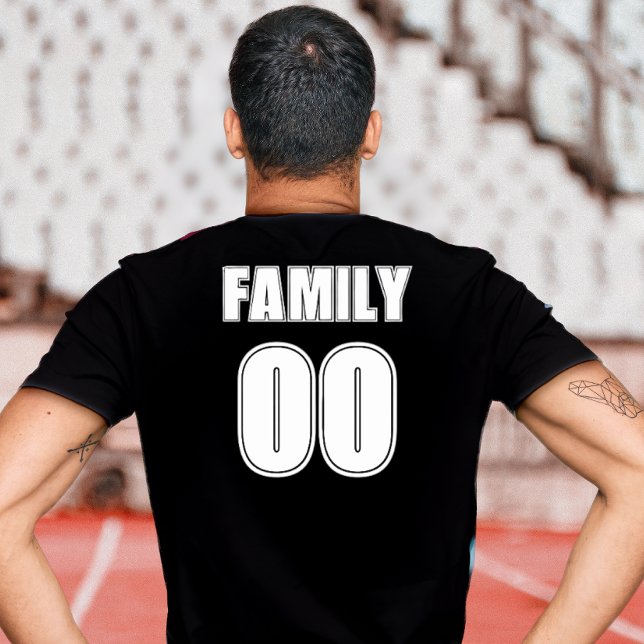 Camisa Esportiva Personalizada - Seção de Apoio Fa (Custom  Family Support - Sports Jersey with Player Number)