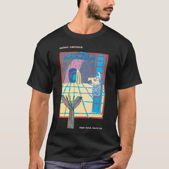 Camisa essencial Aztec Camera High Land Hard Rain (Frente)