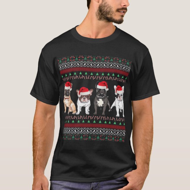 Camisa essencial do Bulldog Francês com suéter fei (Frente)