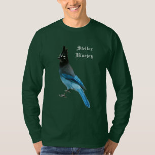 Camisa estelar da obscuridade de Jay azul