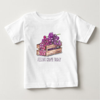 Camisa Estética de Aquarela Personalizada de Uvas