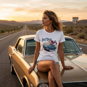 Camisa Estética de Carro Retrô Vivendo o Sonho