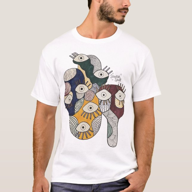 Camisa estética SketchSpill (Frente)