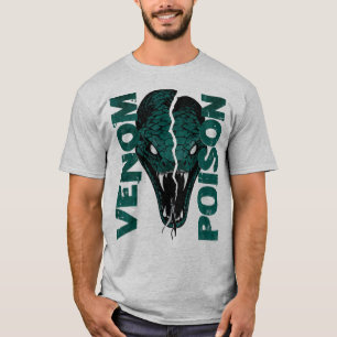 Camisa Estilosa Cobra Veneno Design Gráfico