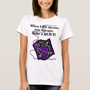 Camisa estofando de T - a vida joga-o
