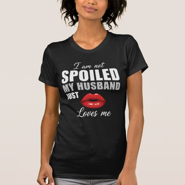 Camisa Estragada Pelo Marido Desenho Gráfico de Lá (Frente)