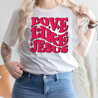 Camisa esus T, Camisa Religiosa, Amor Como Jesus