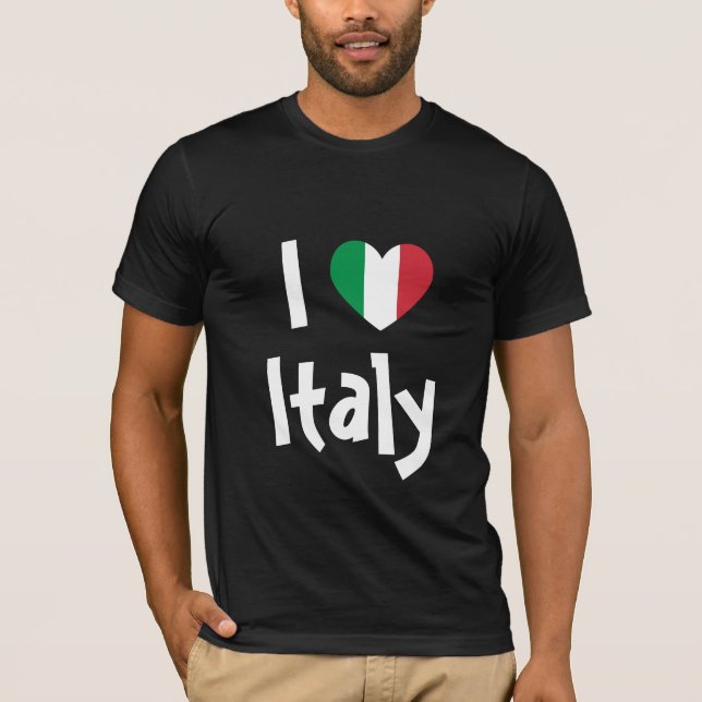 Camisa Eu Amo a Itália (Frente)