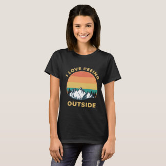 Camisa Eu Amo Urinar ao Ar Livre, Camisa Divertida