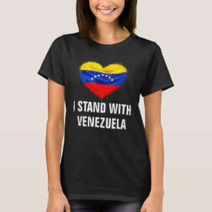 Camisa Eu Apoio a Bandeira da Venezuela Liberdade