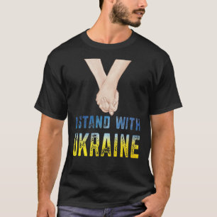 Camisa Eu Apoio a Ucrânia Apoie a Bandeira da Ucrâ