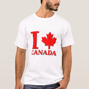 Camisa Eu Folha de Bordo Canadá Orgulho Canadense