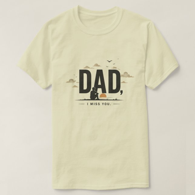 Camisa Eu Sinto Saudades de Você, Pai | Memorial M (Frente do Design)