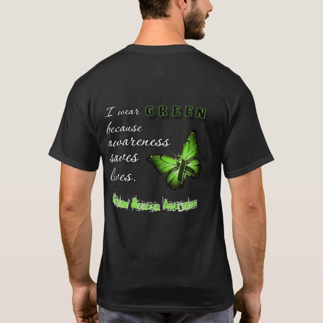 Camisa 'Eu Uso Verde – Conscientização sobre Doenç (Verso)