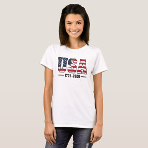 Camisa EUA 1776–2026 América 250 Patriótica