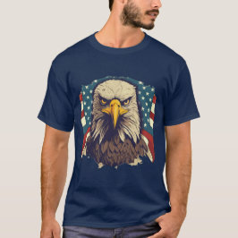 Camisa EUA Águia Patriótica Bandeira Americana 4 d