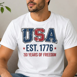 Camisa EUA Est 1776 Liberdade