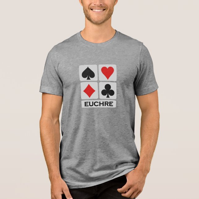 Camisa Euchre Player - escolha estilo e cor (Frente)