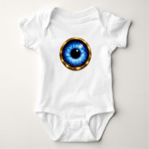 Camisa Evil Eye Baby – Olho Protetor Azul Bebê Fof