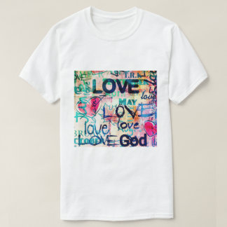 CAMISA EXCLUSIVA T.R.K LOVE GOD DE MANGA CURTA