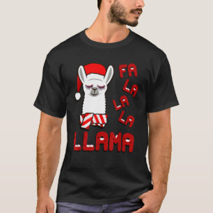 Camisa Fa La Llama, Funny Llama Christmas Pajama