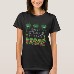 Camisa Facilmente Distraído Por Plantas Amantes Da