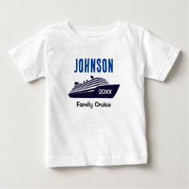 Camisa Família Cruzeiro Navio Bebê Menina Menino