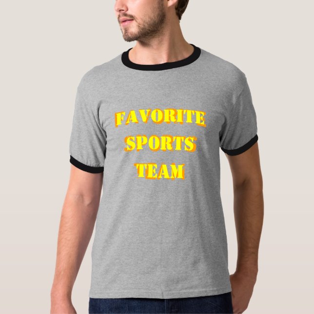 Camisa favorita da equipe de esportes (Frente)