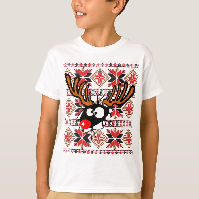 Camisa feia da camisola do Natal que deixa de (Frente)
