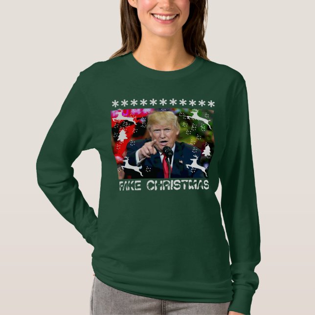 Camisa feia do Natal de Donald Trump do Natal (Frente)
