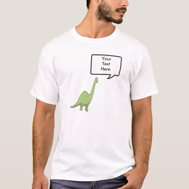 Camisa feita sob encomenda do dinossauro (Frente)