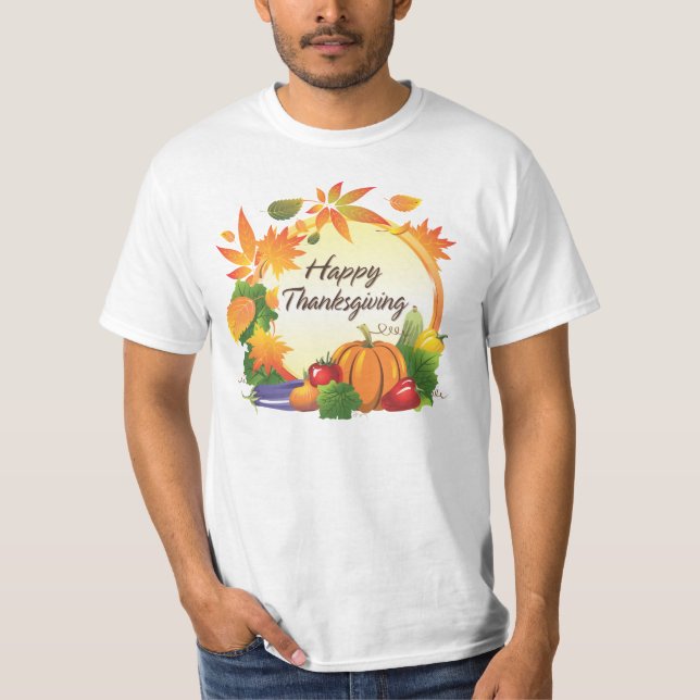 Camisa feliz da acção de graças 5A (Frente)