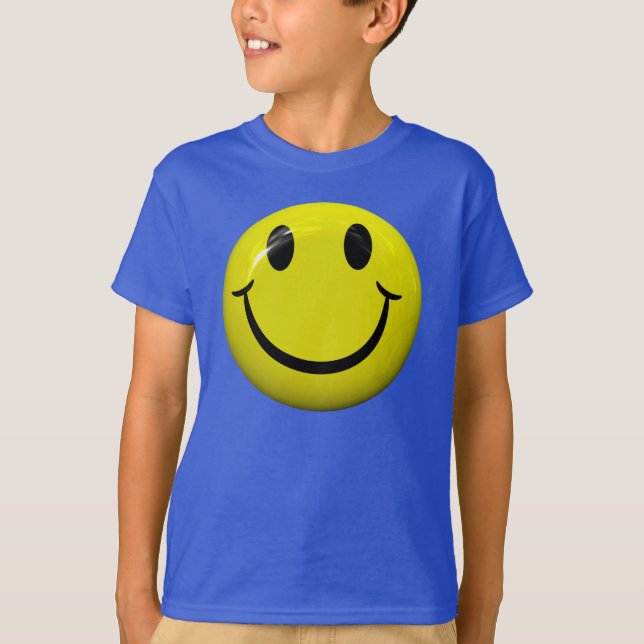 Camisa feliz da cara T (Frente)