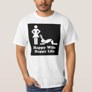 Camisa feliz da vida da esposa feliz