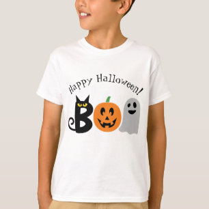 Camisa Feliz de Halloween Boo Kids