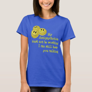 Camisa feliz dos comprimidos