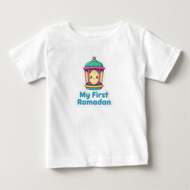 Camisa Feliz Lanterna do Ramadão para Crianças (Frente)
