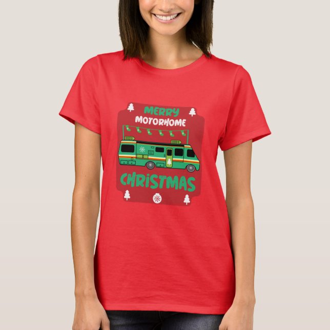 Camisa Feliz Natal Motorhome RV (Frente)