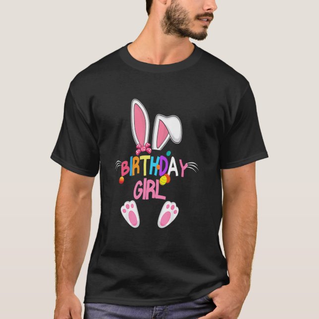 Camisa Feliz Páscoa 2025  Coelhinho da Páscoa Fofa (Frente)
