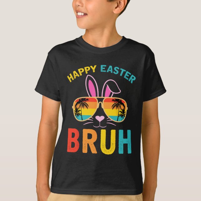 Camisa Feliz Páscoa Bruh Bruh Meme Piada Engraçada (Frente)
