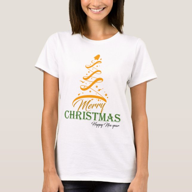 Camisa Feminina Árvore de Natal 🎄 | Freefit (Frente)