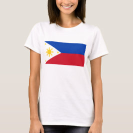 Camisa feminina com bandeira das Filipinas