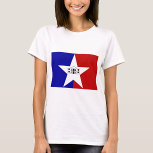 Camisa feminina com bandeira de San Antonio, EUA