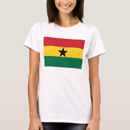 Camisa feminina com bandeira do Gana