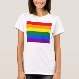 Camisa feminina com bandeira LGBT